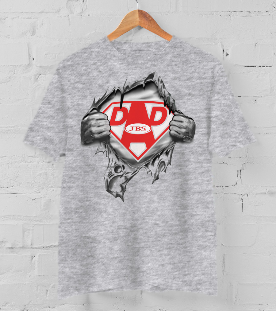 Jbs Super Dad Emblem Torn T-Shirt
