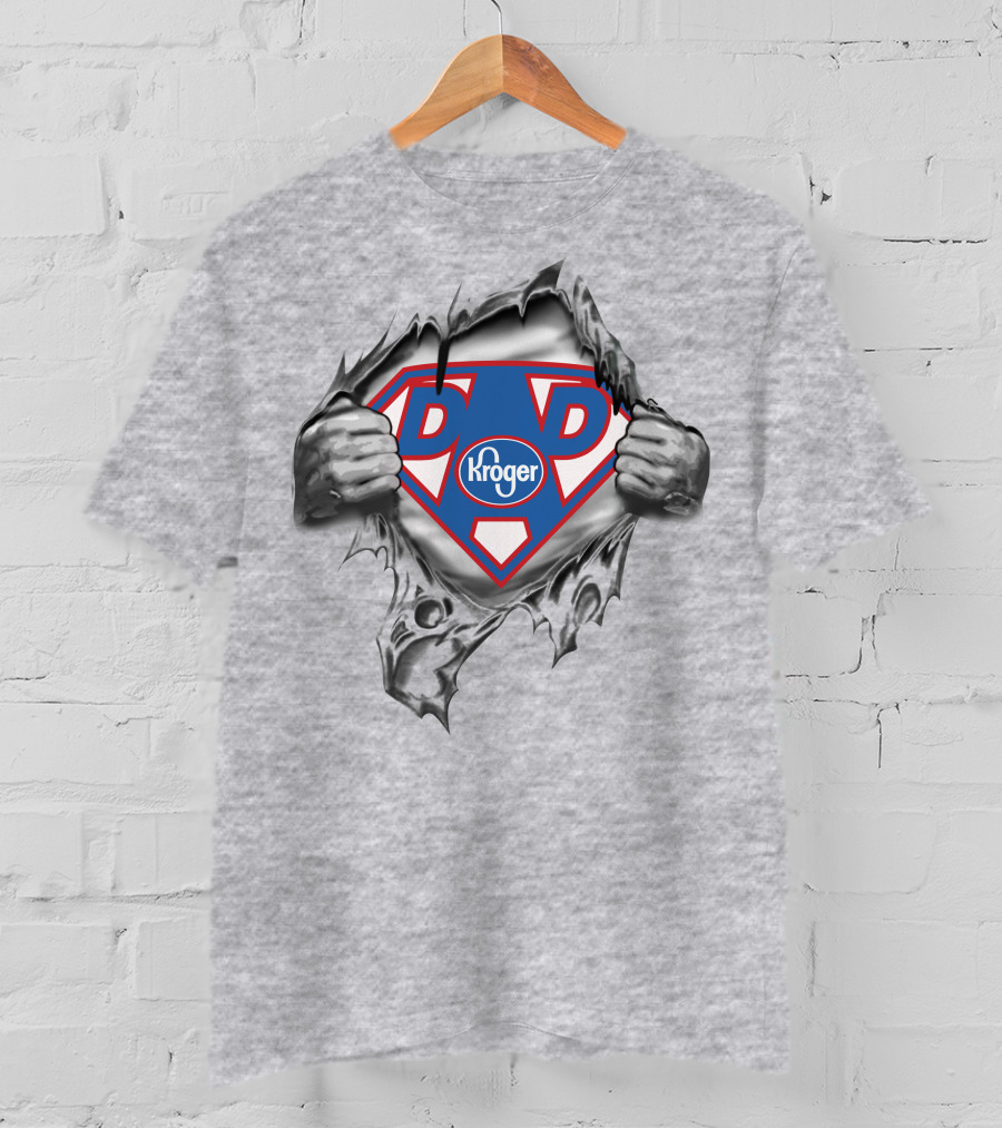Kroger Super Dad Hero Emblem 447 T-Shirt