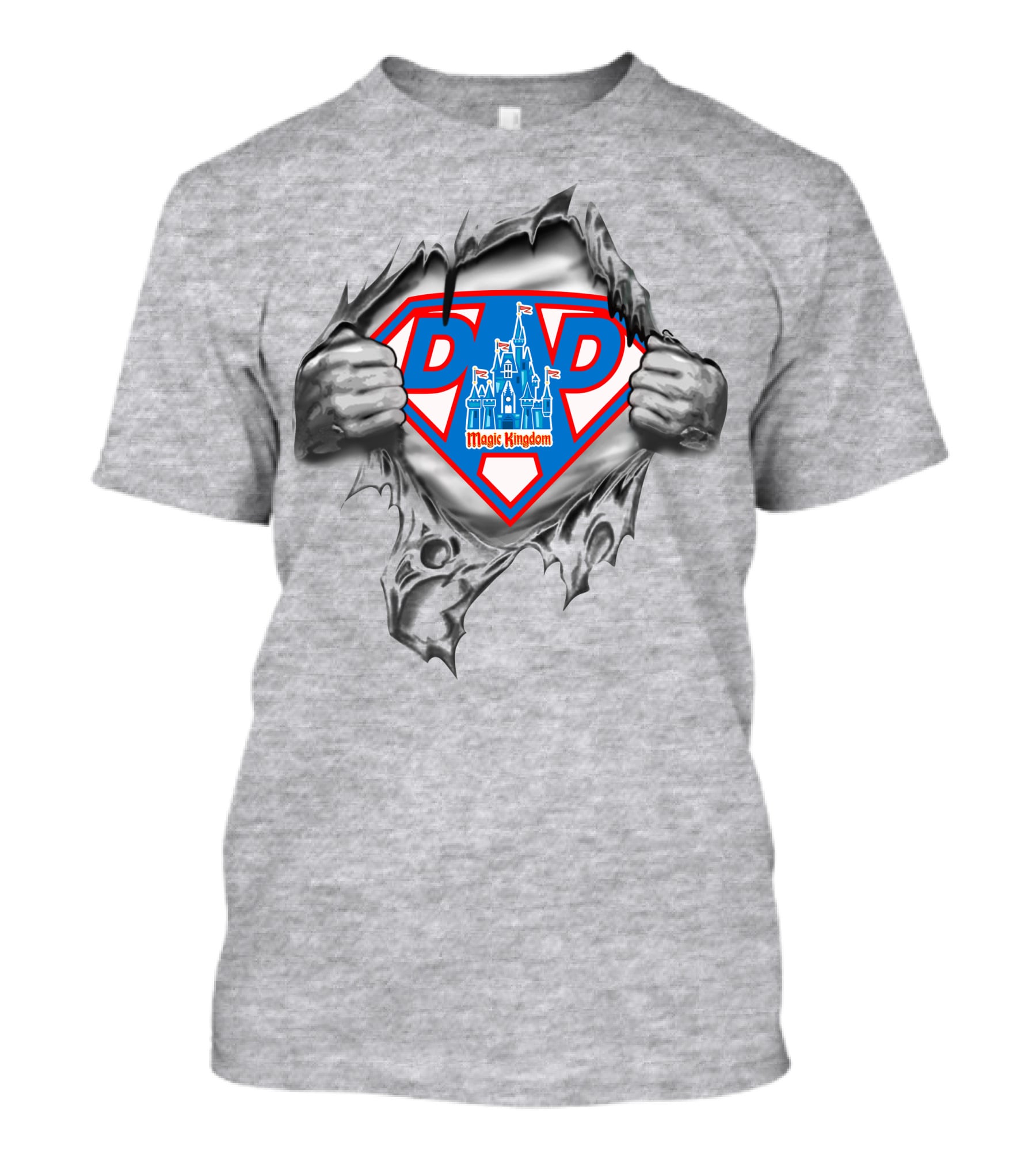 Dad Magic Kingdom Super Dad Castle Shield T-Shirt