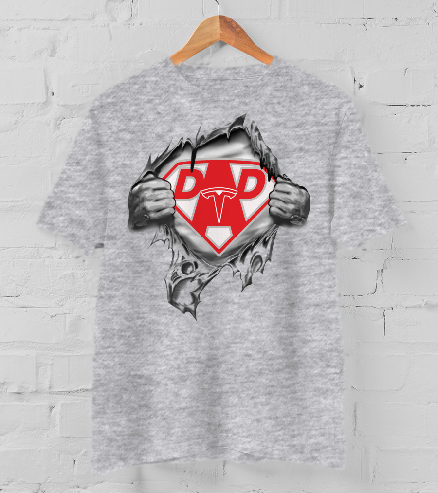 Super Dad Tesla T-Shirt