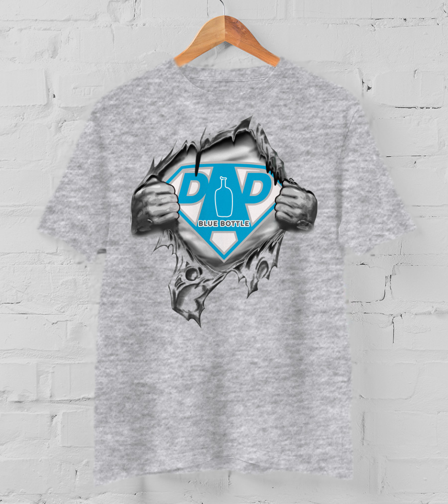 Blue Bottle Coffee Super Dad Emblem 467 T-Shirt
