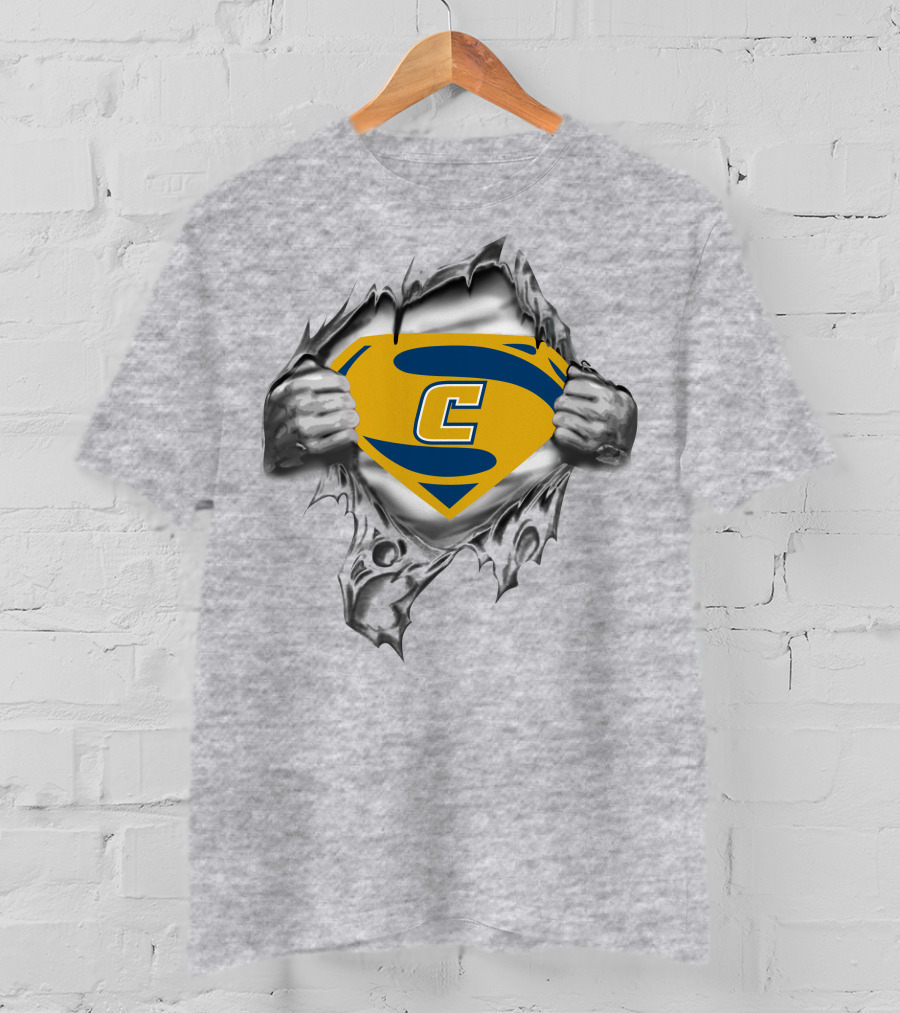 Utc Mocs Superman Logo C Inside Ripped Chest T-Shirt