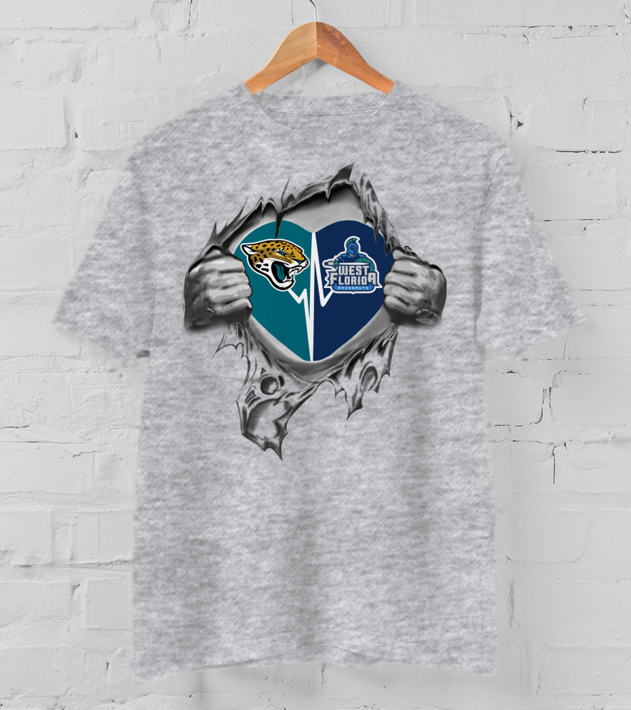 Jaguars West Florida Argonauts It's In My Heart T-Shirt
