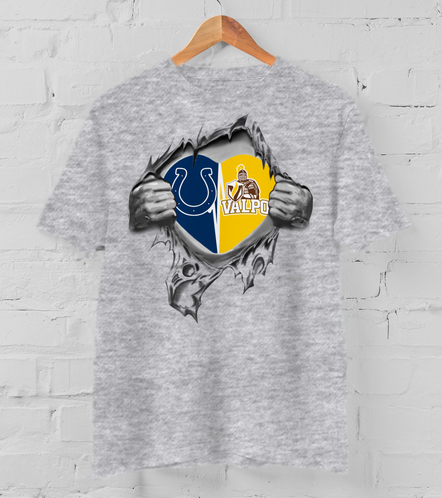 Colts Valparaiso Crusaders Heart T-Shirt