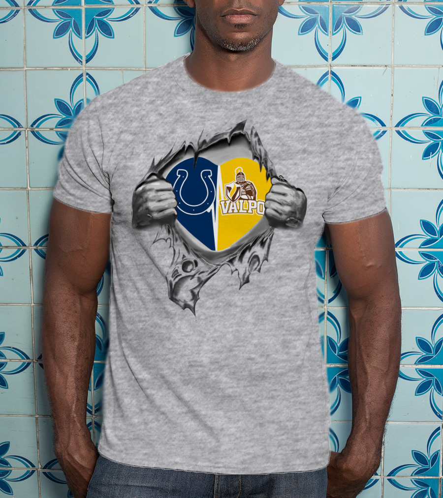 Colts Valparaiso Crusaders Heart T-Shirt