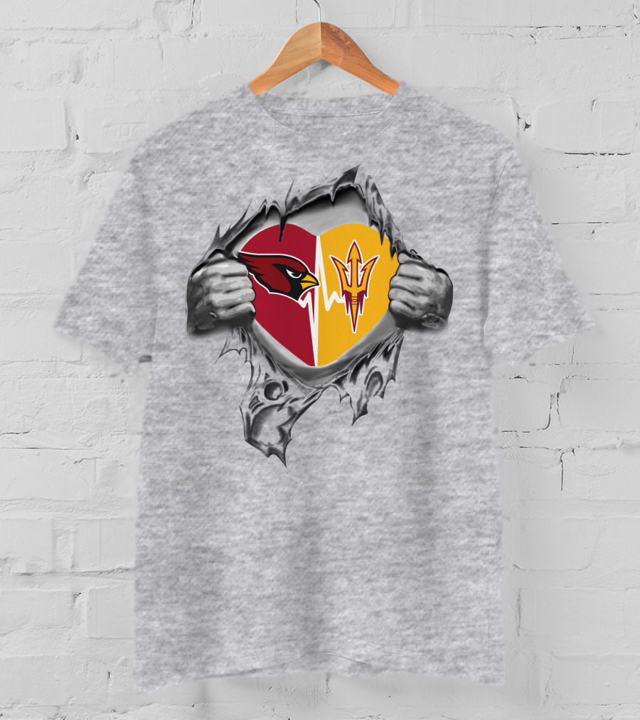Arizona Cardinals Sun Devils It's In My Heart T-Shirt