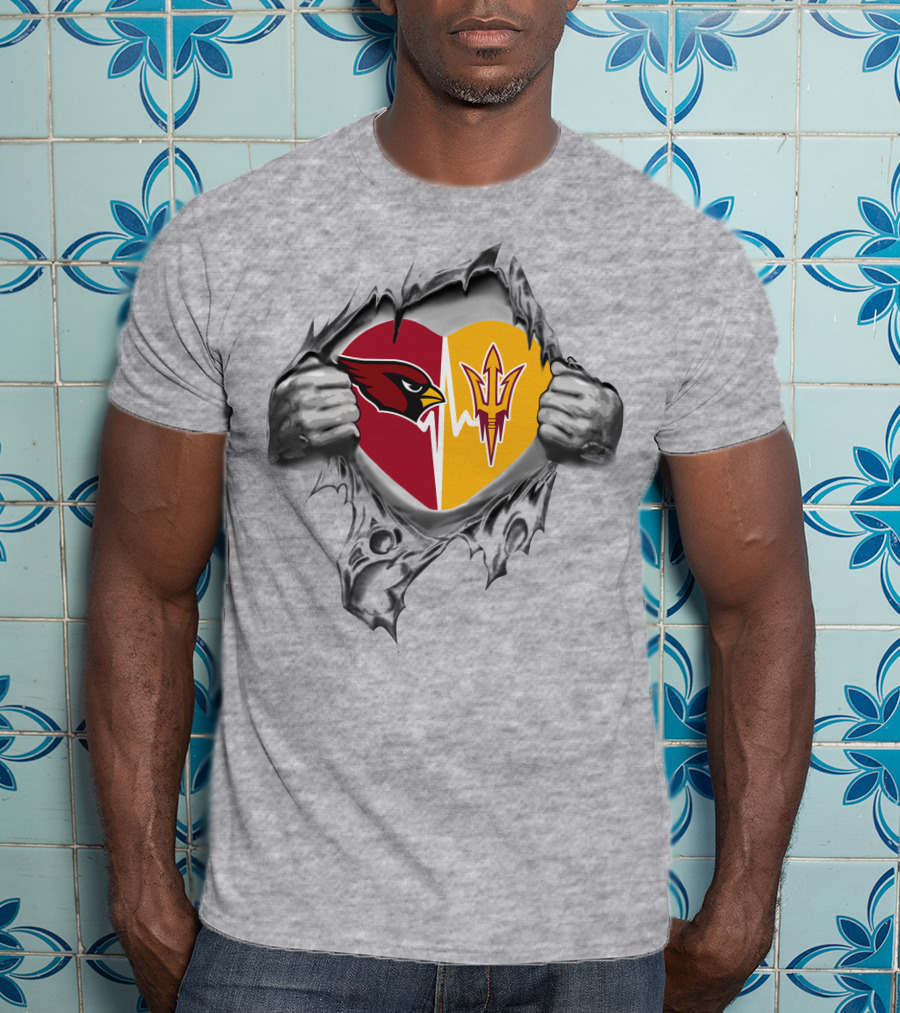 Arizona Cardinals Sun Devils It's In My Heart T-Shirt