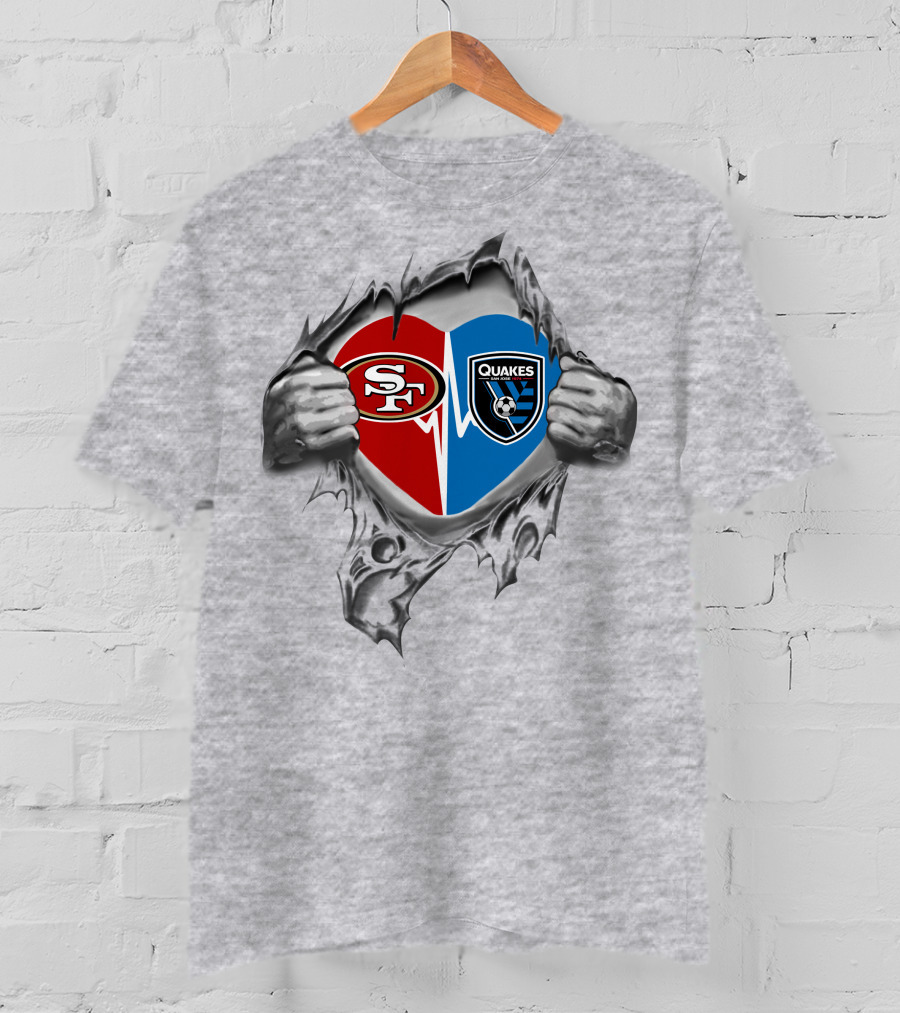 49ers San Jose Earthquakes It's In My Heart T-Shirt