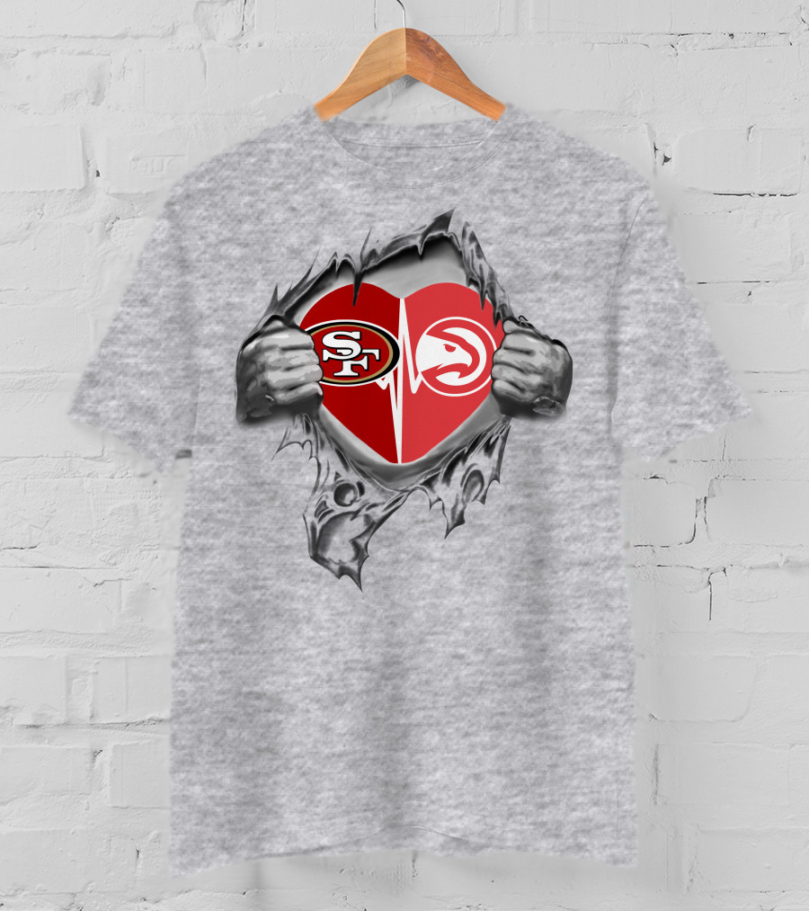 49ers Atlanta Hawks Heartfelt Loyalty Passion T-Shirt