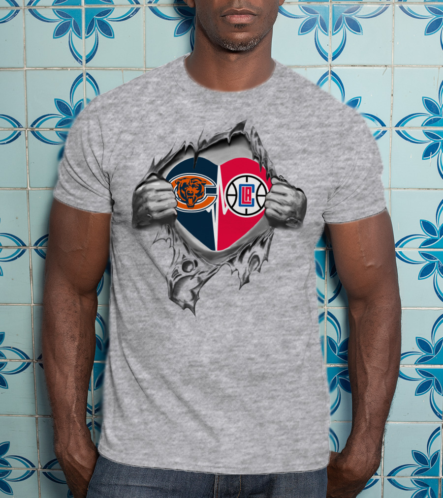 Bears La Clippers Heart Logo In My Heart T-Shirt