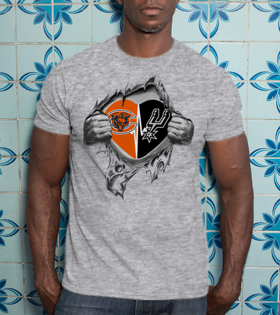 Bears San Antonio Spurs Heart And Hands Loyalty T-Shirt