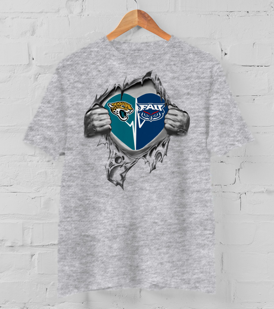 Jaguars Fau Owls It's In My Heart T-Shirt