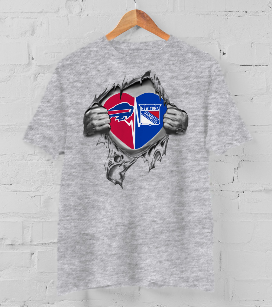 Bills New York Rangers It's In My Heart T-Shirt