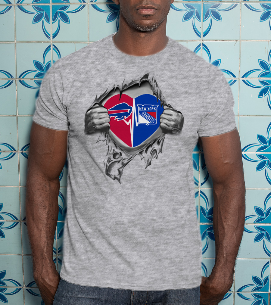 Bills New York Rangers It's In My Heart T-Shirt
