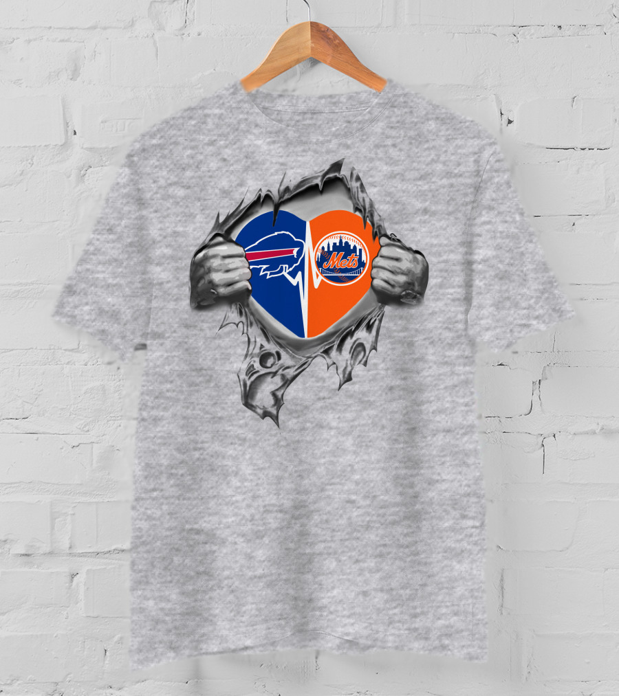 Bills Mets Heartbeat Passion T-Shirt