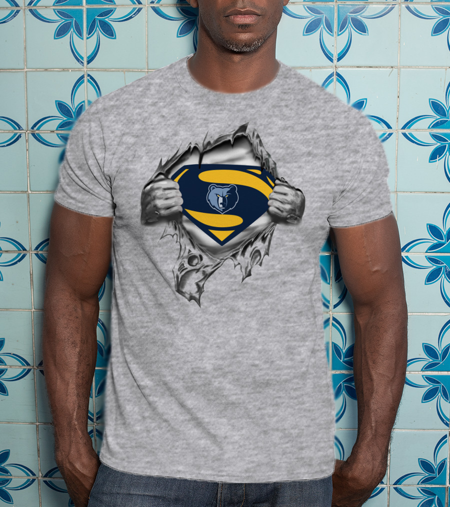 Memphis Grizzlies Superman Logo T-Shirt