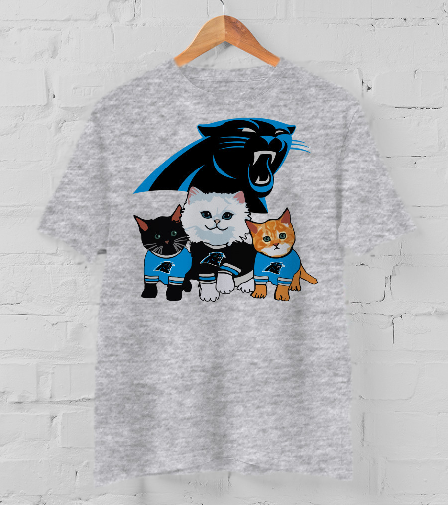 Carolina Panthers Cat Trio T-Shirt