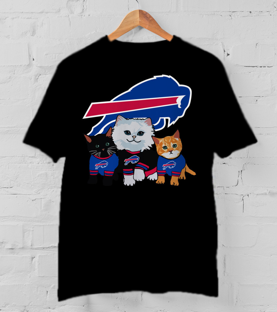 Buffalo Bills Cats In Team Jerseys T-Shirt