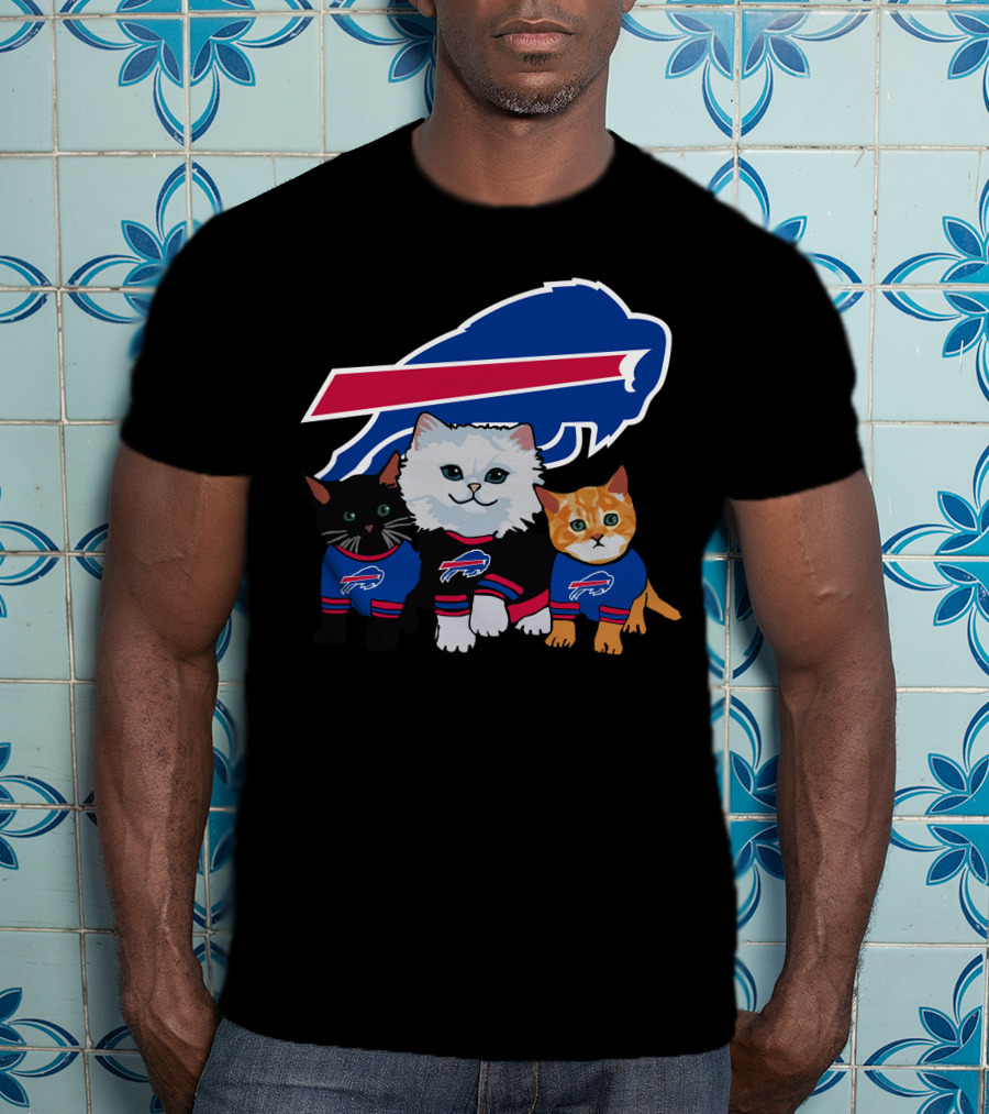 Buffalo Bills Cats In Team Jerseys T-Shirt