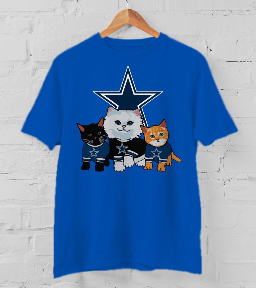 Dallas Cowboys Star Cats T-Shirt