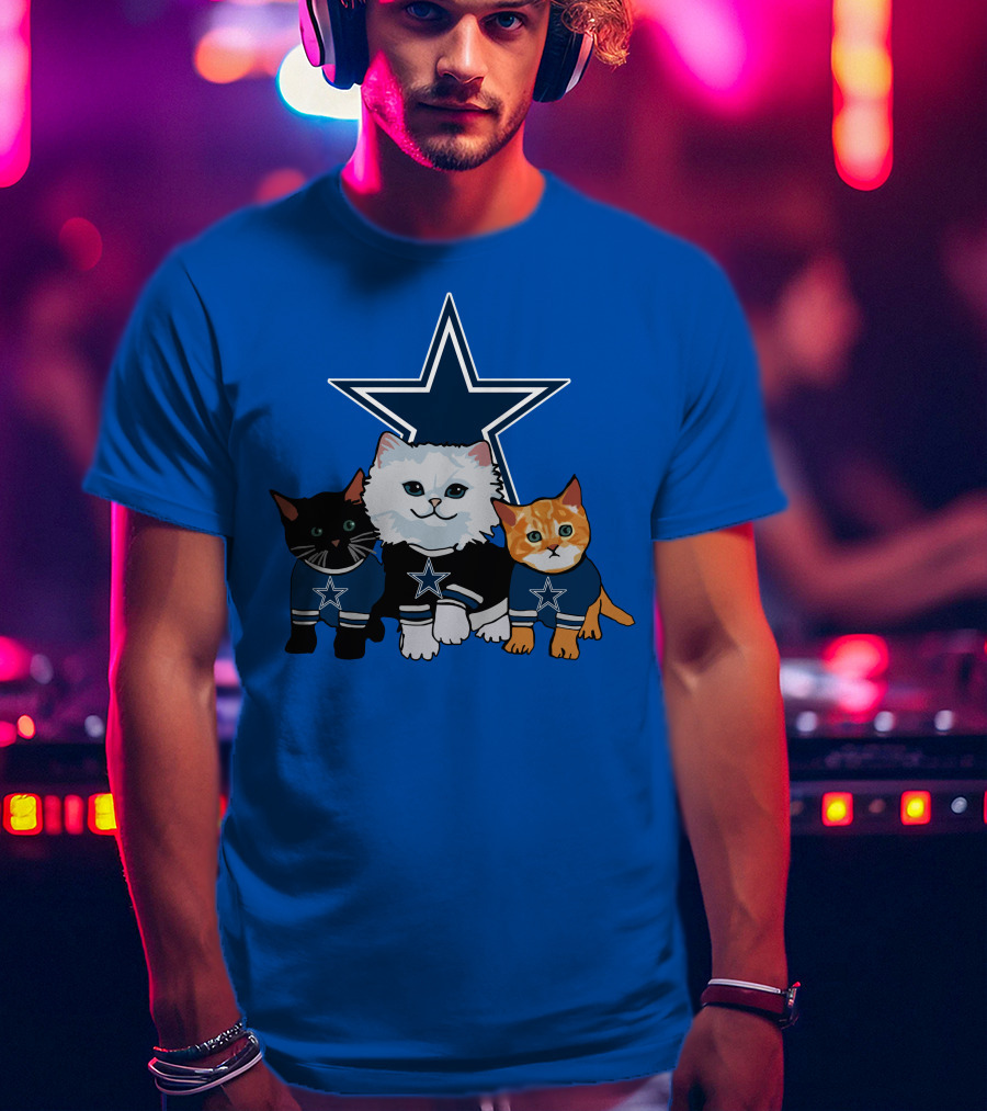 Dallas Cowboys Star Cats T-Shirt