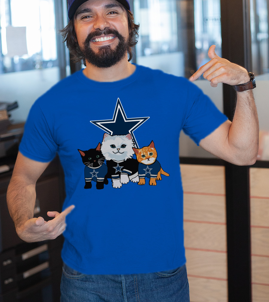 Dallas Cowboys Star Cats T-Shirt
