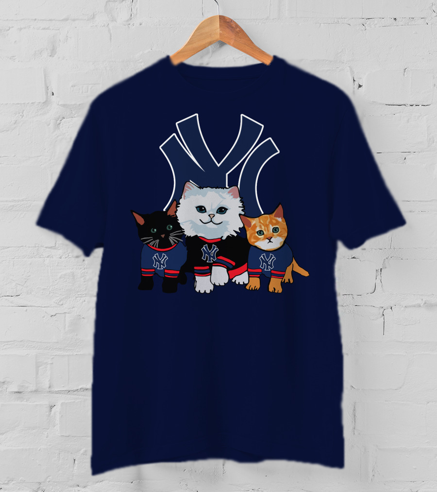 New York Yankees Cats With Team T-Shirt