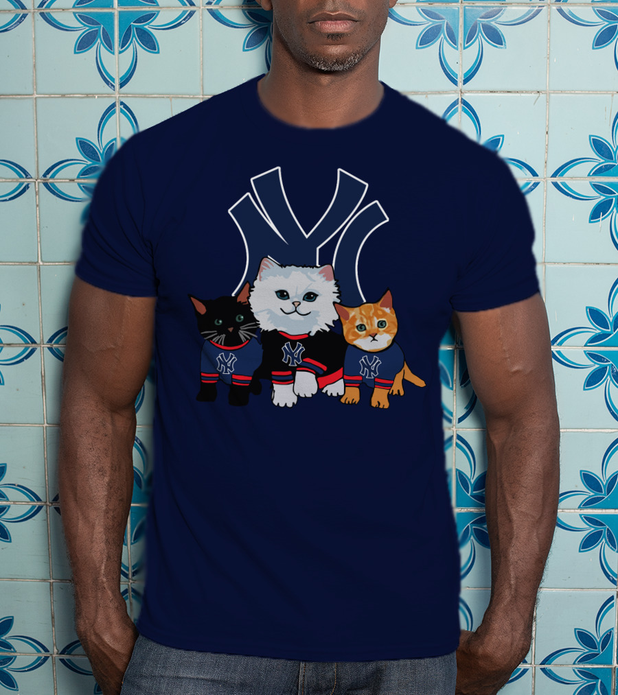 New York Yankees Cats With Team T-Shirt