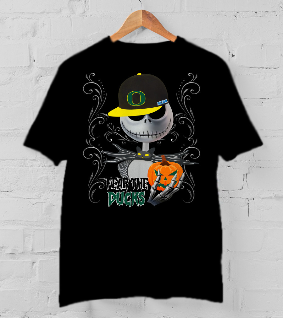 Fear The Ducks Oregon NCAA Jack Pumpkin T-Shirt