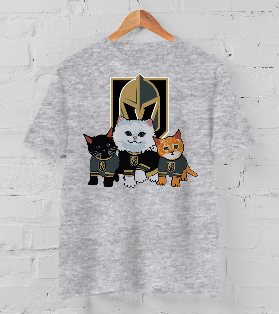 Vegas Golden Knights Cats Team T-Shirt