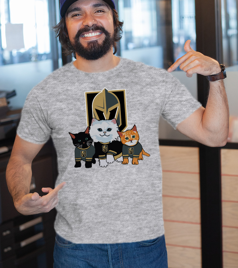 Vegas Golden Knights Cats Team T-Shirt