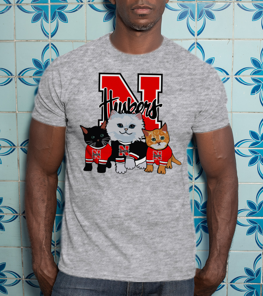 Nebraska Cornhuskers Huskers Cats In Red Jerseys T-Shirt