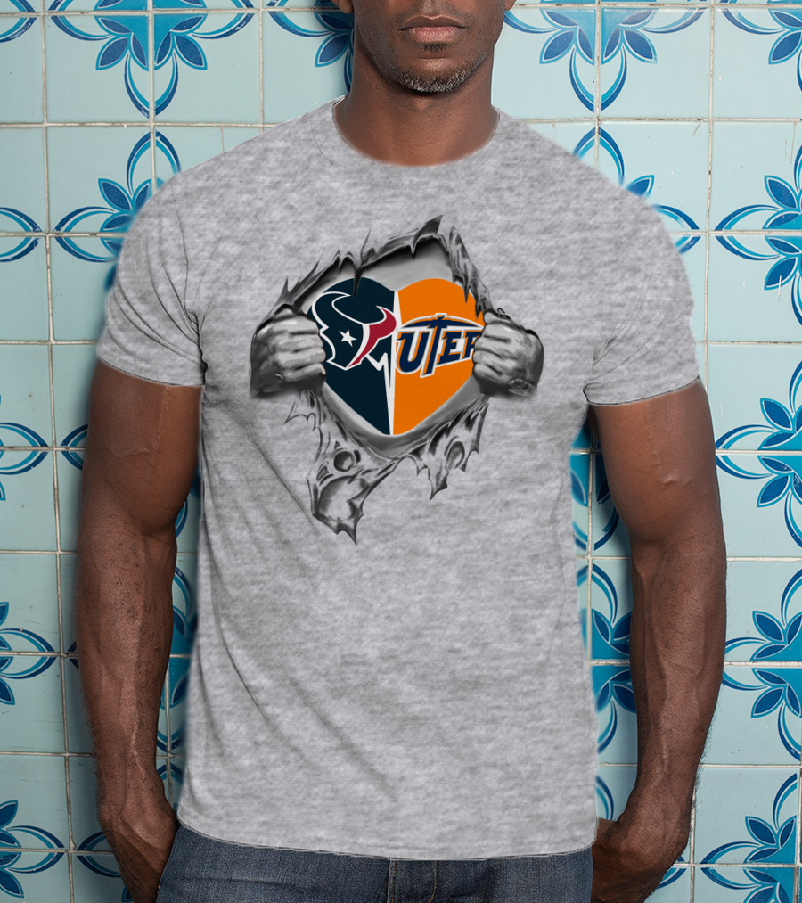 Texans El Paso Miners It's In My Heart Texans Utep Houston T-Shirt