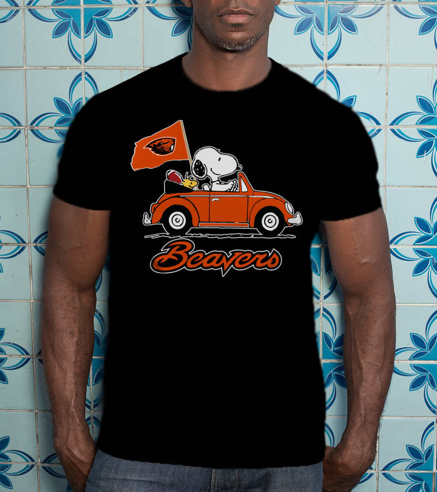 Snoopy Oregon State Beavers Ride Forever T-Shirt