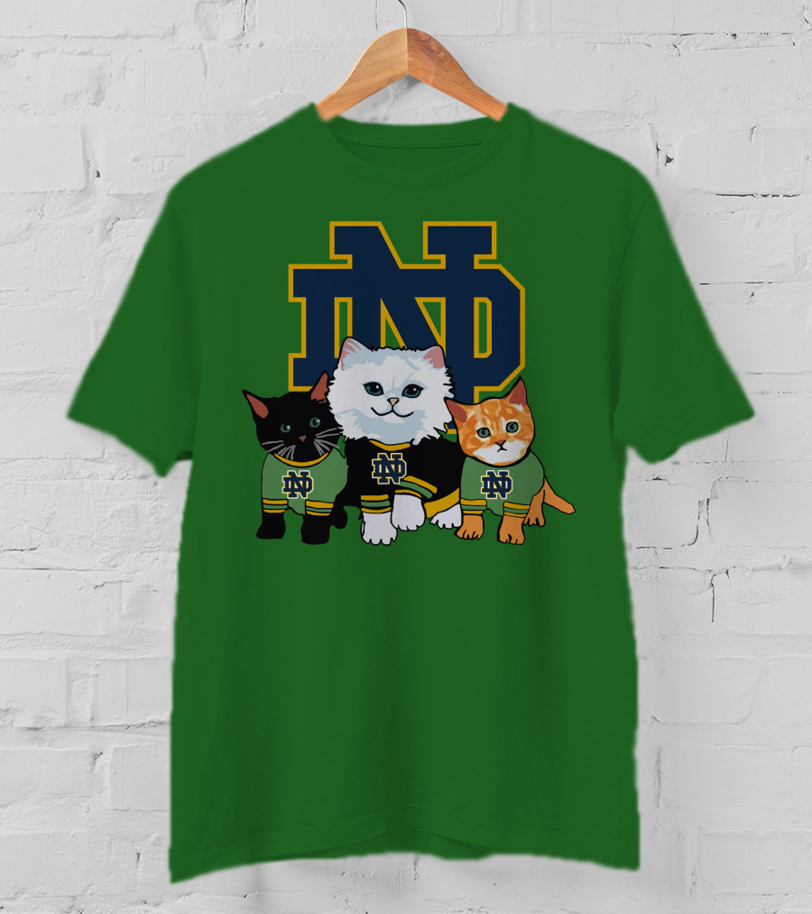 Notre Dame Fighting Irish ND Cute Cats T-Shirt