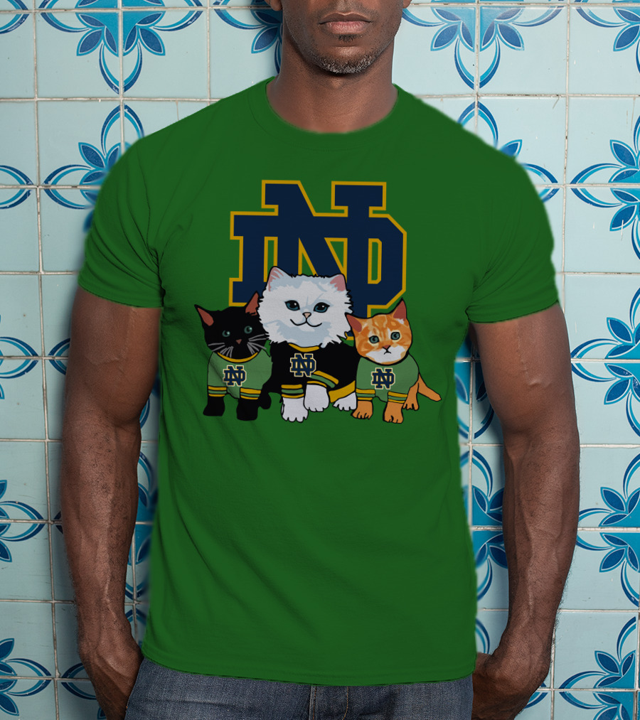 Notre Dame Fighting Irish ND Cute Cats T-Shirt