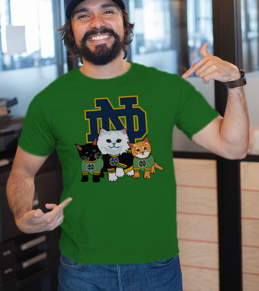 Notre Dame Fighting Irish ND Cute Cats T-Shirt
