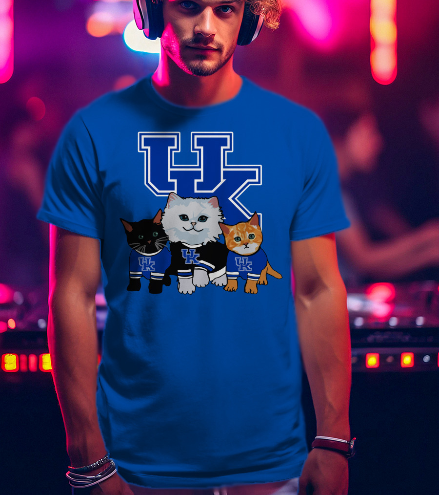 Kentucky Wildcats Cute Cats In UK Jerseys T-Shirt