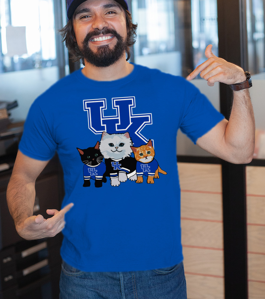 Kentucky Wildcats Cute Cats In UK Jerseys T-Shirt