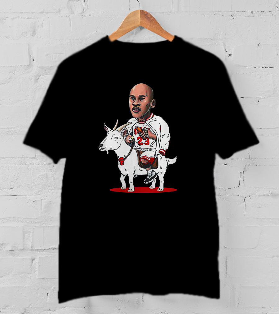 23 Michael Jordan Riding Goat Gardeniateeworld T-Shirt
