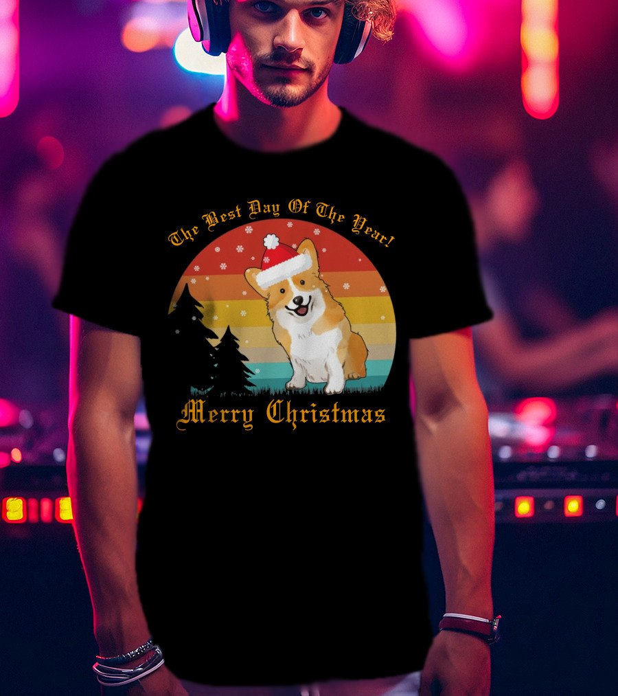 The Best Day Of The Year Merry Christmas Corgi T-Shirt