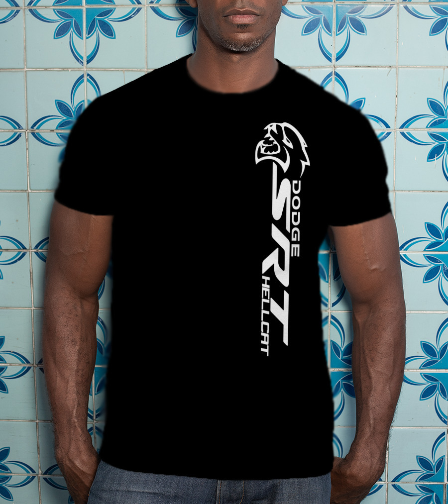 Dodge SRT Hellcat Logo With Cat Head T-Shirt