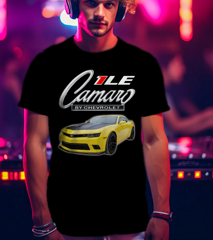 Camaro 1LE By Chevrolet Yellow Sports Car T-Shirt