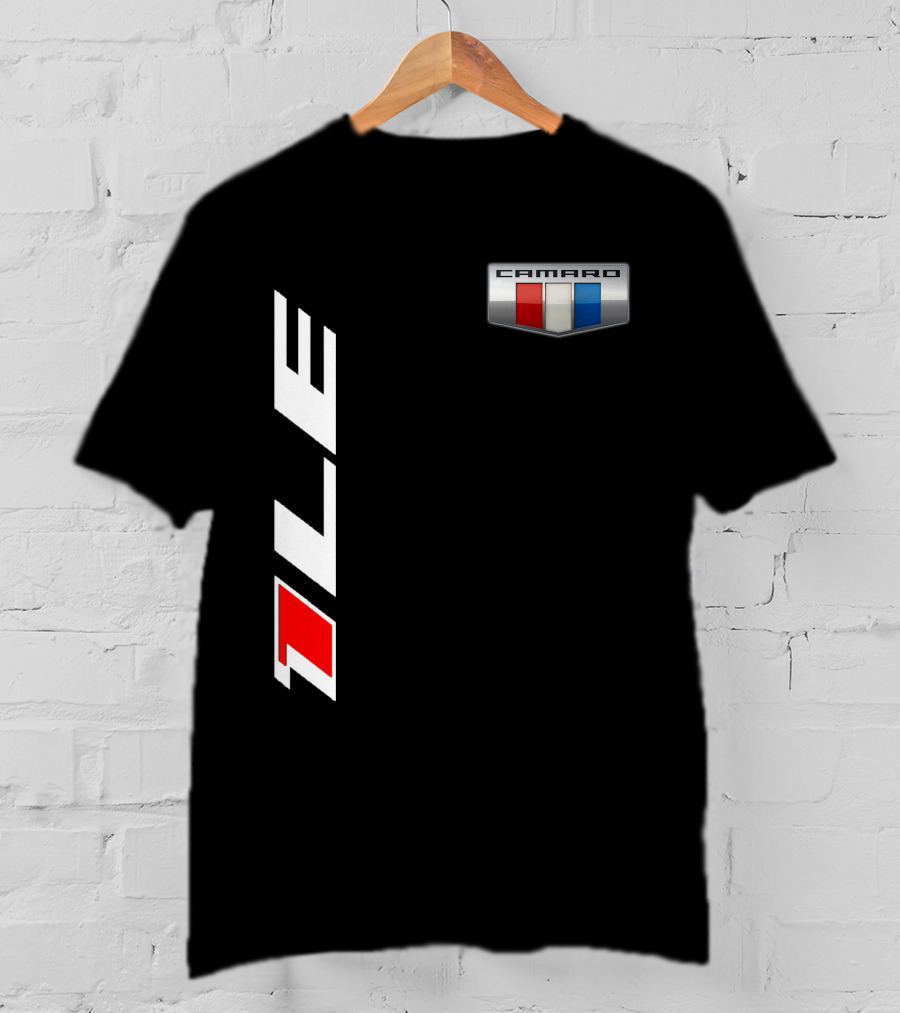 Camaro 1LE Performance Badge Red White Blue Stripe T-Shirt