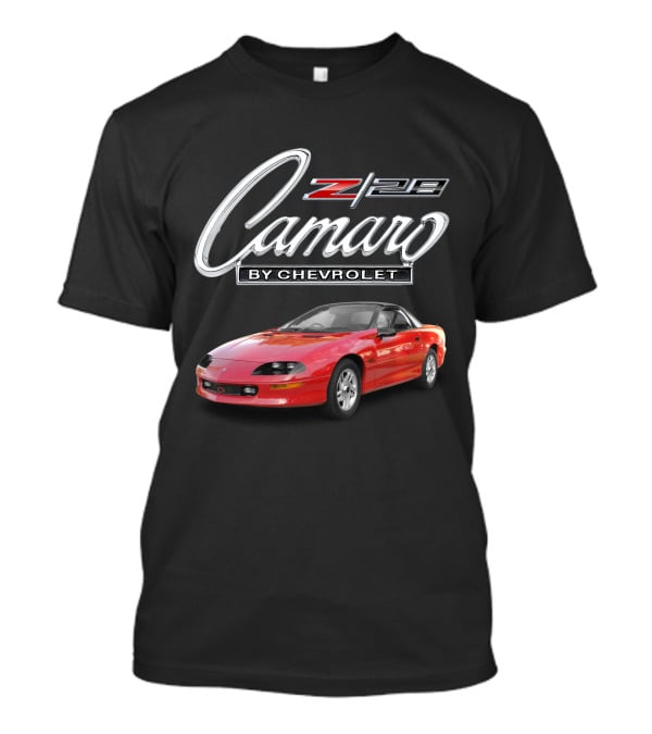 Camaro Z28 By Chevrolet Red Car T-Shirt