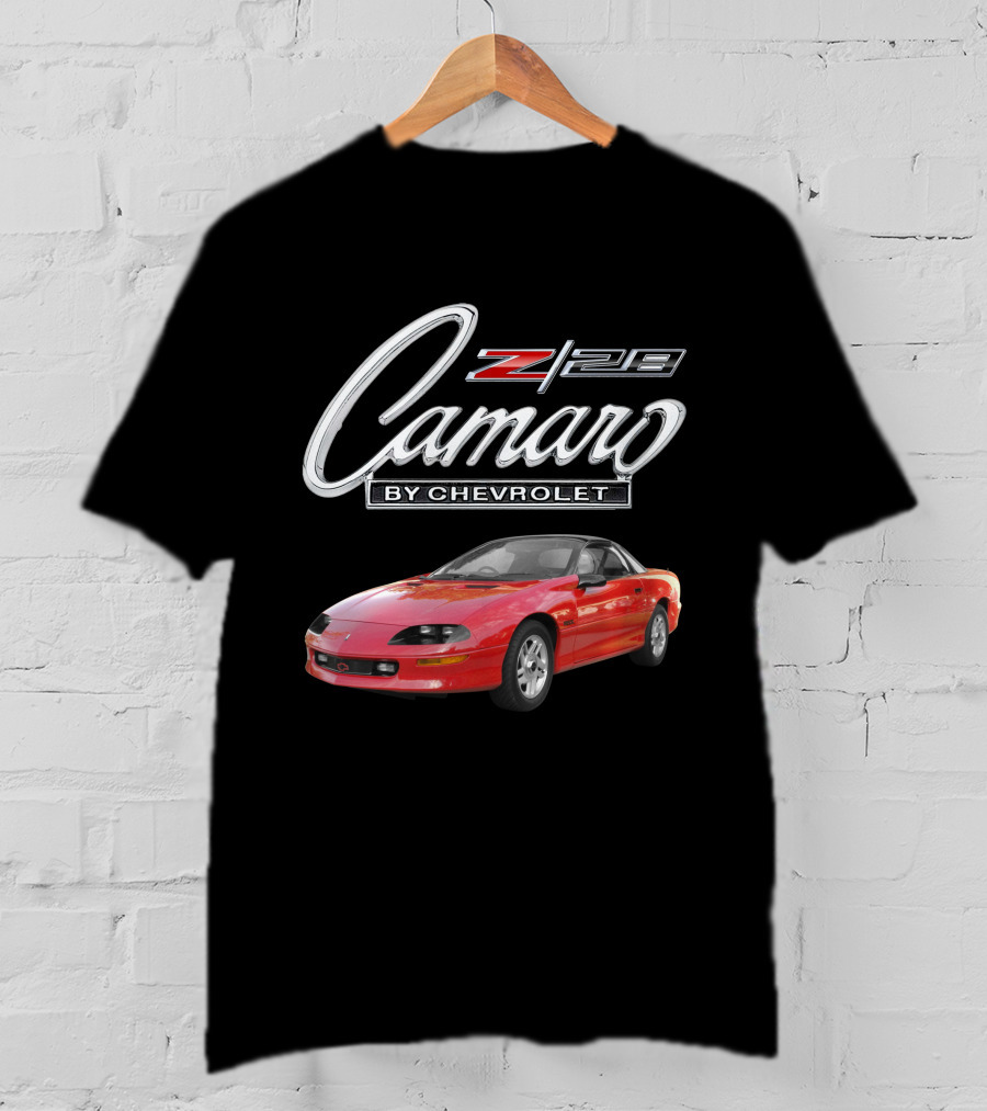 Camaro Z28 By Chevrolet Red Car T-Shirt