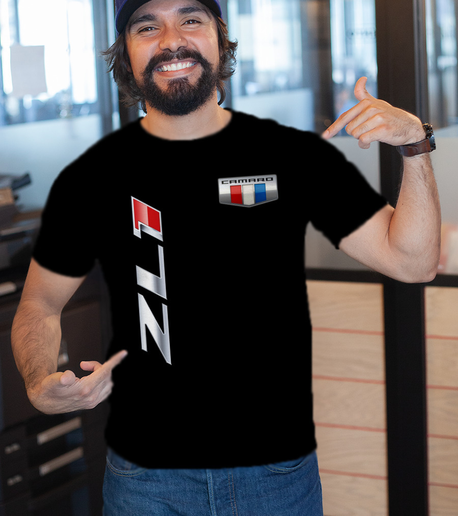 Camaro ZL1 Badge With Red White Blue Emblem T-Shirt