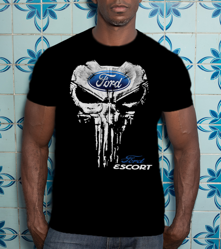Ford Escort Punisher Skull T-Shirt