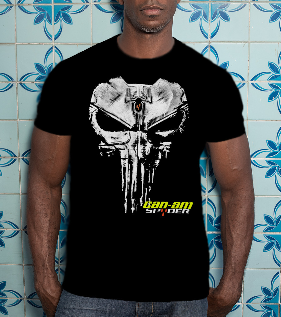 Can-Am Spyder Skull With Spider Emblem T-Shirt
