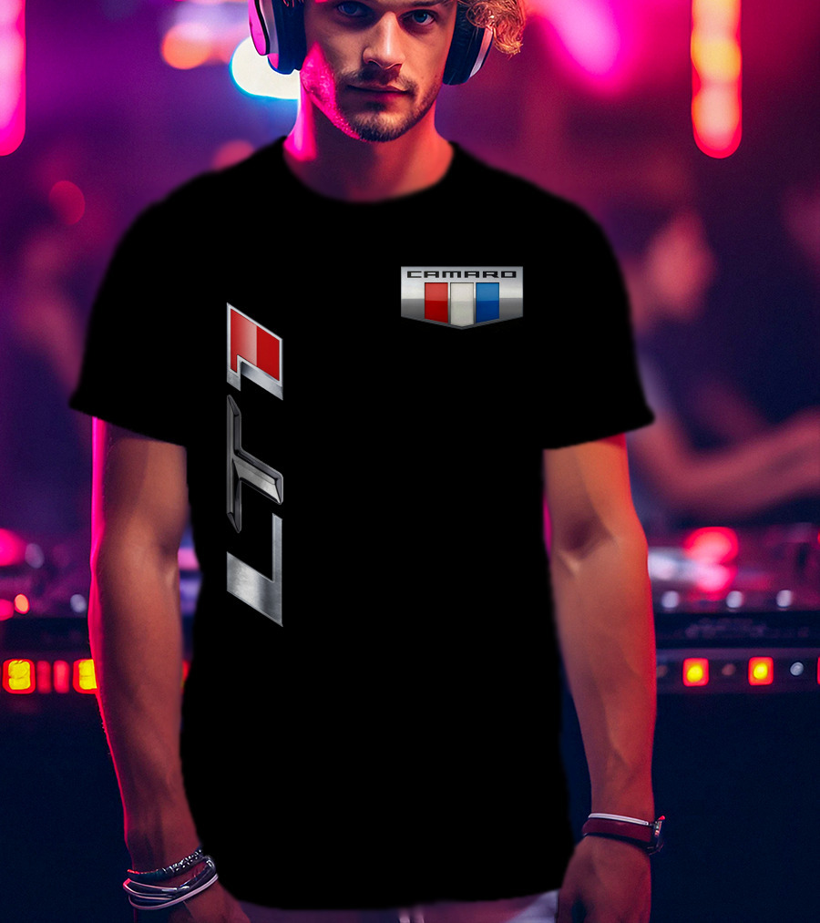 Chevrolet Camaro LT1 Emblem With Iconic Red White Blue Badge T-Shirt